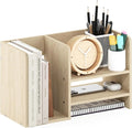 Furinno Hermite Wood Desktop Book and Home Office Supplies Storage Organizer, Bauhaus Oak by Furinno-FitsYourSpaceFitsYourBudget
