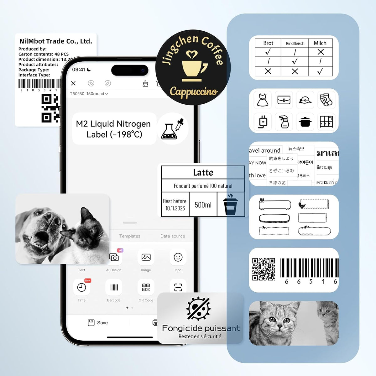NIIMBOT M2/M3 Labels Low-Temperature Label Paper 0.98'' x 0.37'' - Image 4