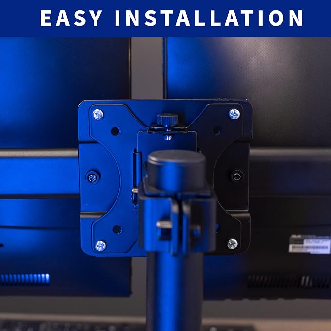 VIVO Dual VESA Bracket Adapter, Horizontal Assembly Mount for 2 Monitor Screens up to 27 inches, MOUNT-VW02A - Image 9