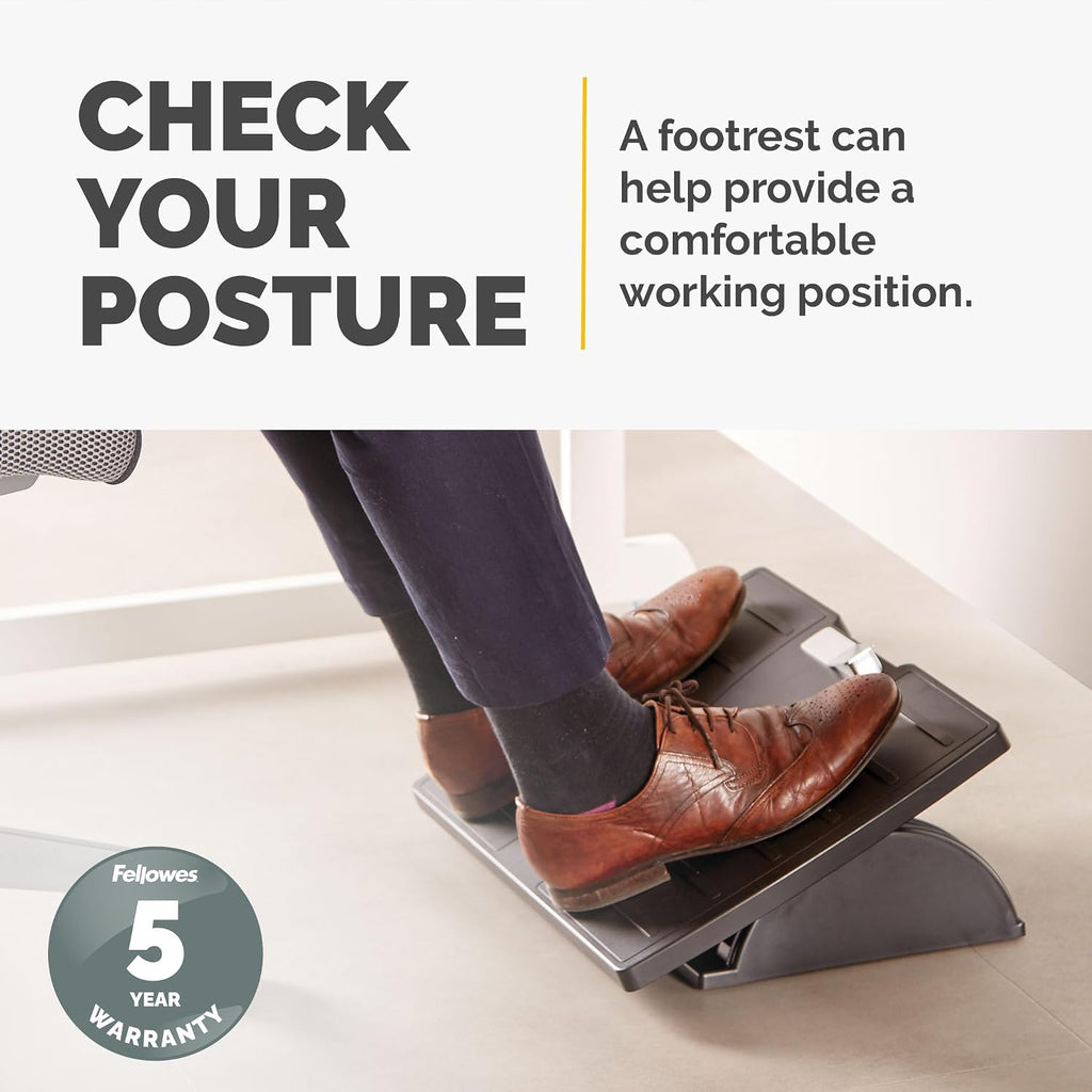 Fellowes Office Suites Metal Adjustable Foot Rest, Black - Image 6
