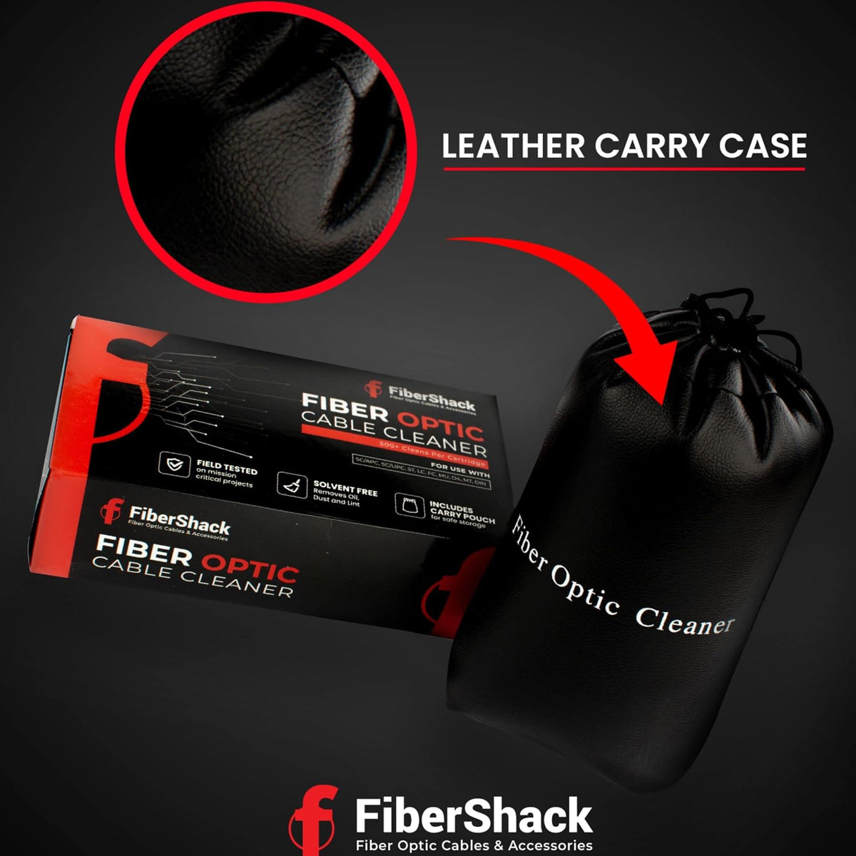 Fiber Optic Cleaning Box. 1.25mm LC Fiber Cleaner & 2.5mm SC Optical Cables and Port Cleaner - 500+ use Optical Connector Cleaning Tool is a crucial Addition to your Kit - Image 6