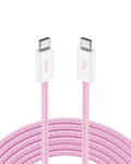 Belkin USB C to USB C 60W Braided Cable 9.9ft iPhone Charger Cord | iPhone 15/16/17, Samsung Galaxy S26, Pixel 10, Airpods, iPad, Nintendo Switch 2, MacBook, Steam Deck, Travel, Chromebook by Unknown