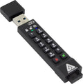 Apricorn Aegis Secure Key 3 NX 128GB 256-Bit Encrypted FIPS 140-2 Level 3 Validated Secure USB 3.0 Flash Drive, ASK3-NX-128GB, black by Apricorn