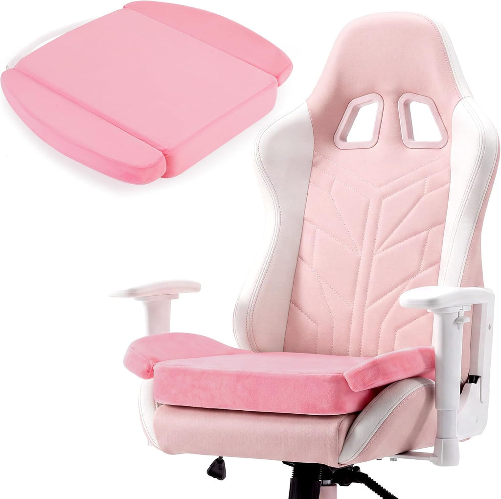 BALAPET Ultra Soft Gaming Chair Cushion for Long Sitting Gamers,Tailbone Pain Reduce Cushion for Office Chair (Pink) by BALAPET