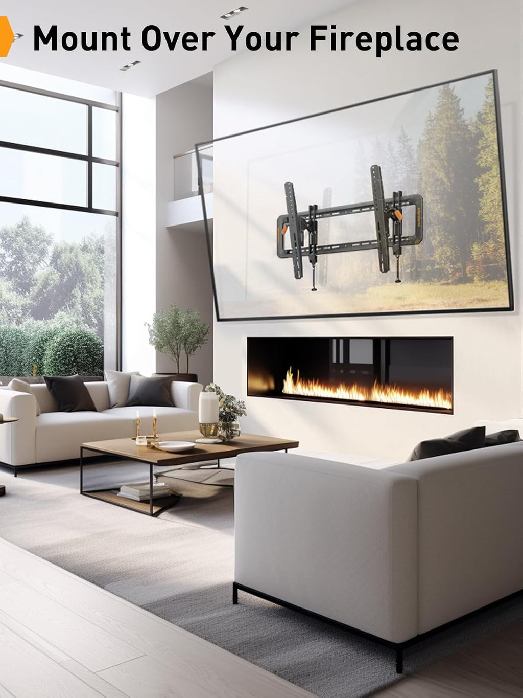 Perlegear Advanced Tilting TV Wall Mount for 42–90 inch TVs up to 150 lbs - Image 4