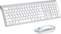 Wireless Keyboard and Mouse Combo, Ultra Slim Full Size Silent Keyboard | Quiet scissor switch keys, ultra slim design, 3 DPI adjustable mouse, 2.4GHz USB, for Computer,Windows, Mac, Laptop, PC by EDJO