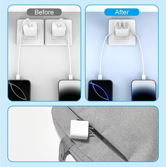 Dual Port USB C Charger Block Fast Charging with 6FT Fast Charging Cable for iPhone 17/16/15 - Image 5