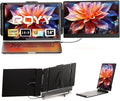 ROYY Laptop Screen Extender, 14" 1080P FHD IPS Portable Monitor | One cable plug & play, Fits 13-17.3" laptops, Second screen compatible with Windows/Mac/Android/Switch/PS by ROYY