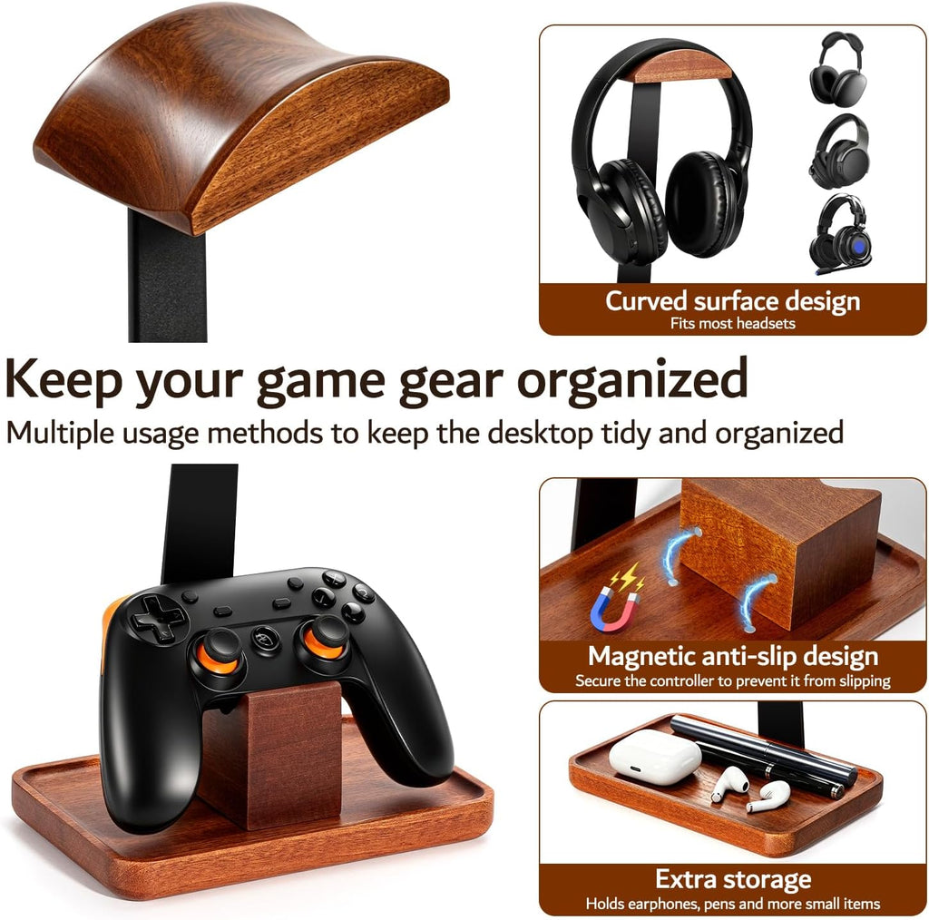 Headset Stand with Gaming Controller Holder - Image 5