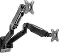 AVLT Dual 17"-32" Monitor Wall Mount fits Two Flat/Curved Computer Screen | 19.8 lbs Full Motion Height Swivel Tilt Rotation Adjustable Arm - VESA/Cable Management by AVLT-USA