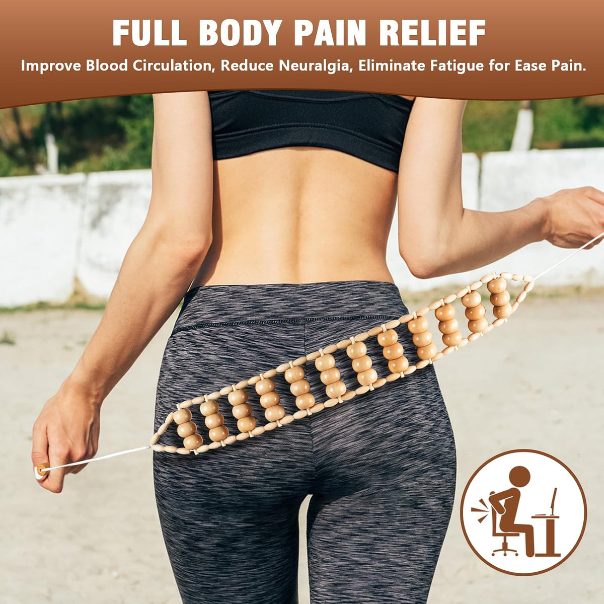 Wood Therapy Massage Tools, 4 in 1 Lymphatic Drainage Massager Body Sculpting Tools, Professional Maderoterapia Kit Cellulite Massager for Body Contouring,Relief Muscle - Image 6