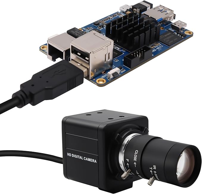 Magnolia 8MP USB Webcam, Industrial Camera for Linux/Windows/Raspberry Pi | 10X Varifocal Optical Zoom Lens (CS 5-50mm) - Image 3
