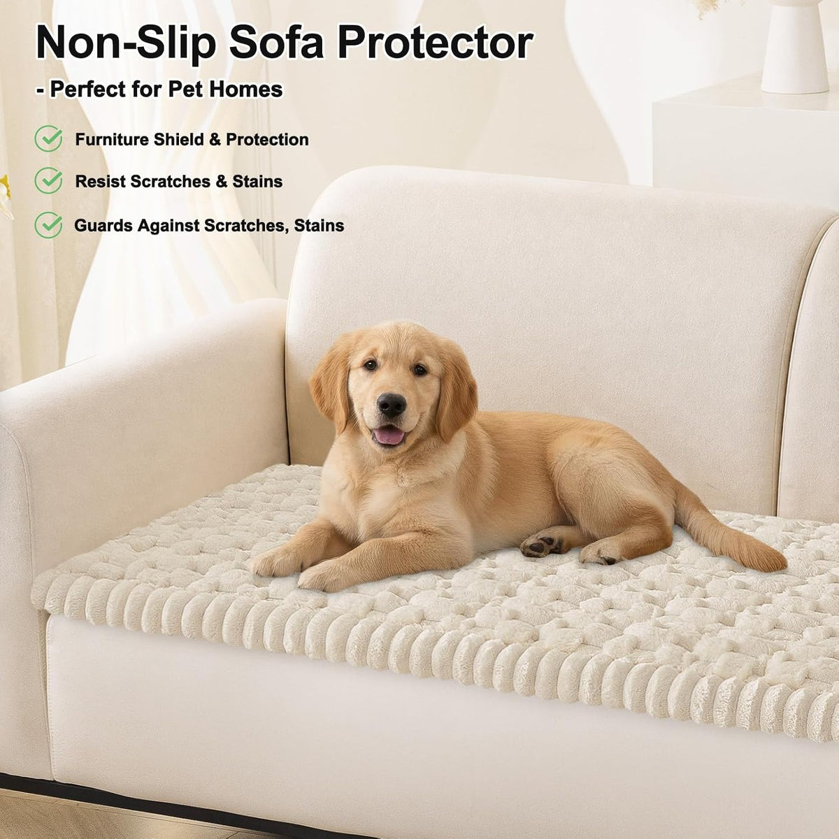 Smiry Couch Covers for Dogs, Non Slip Fuzzy Pet Sofa Protector Washable - Image 10