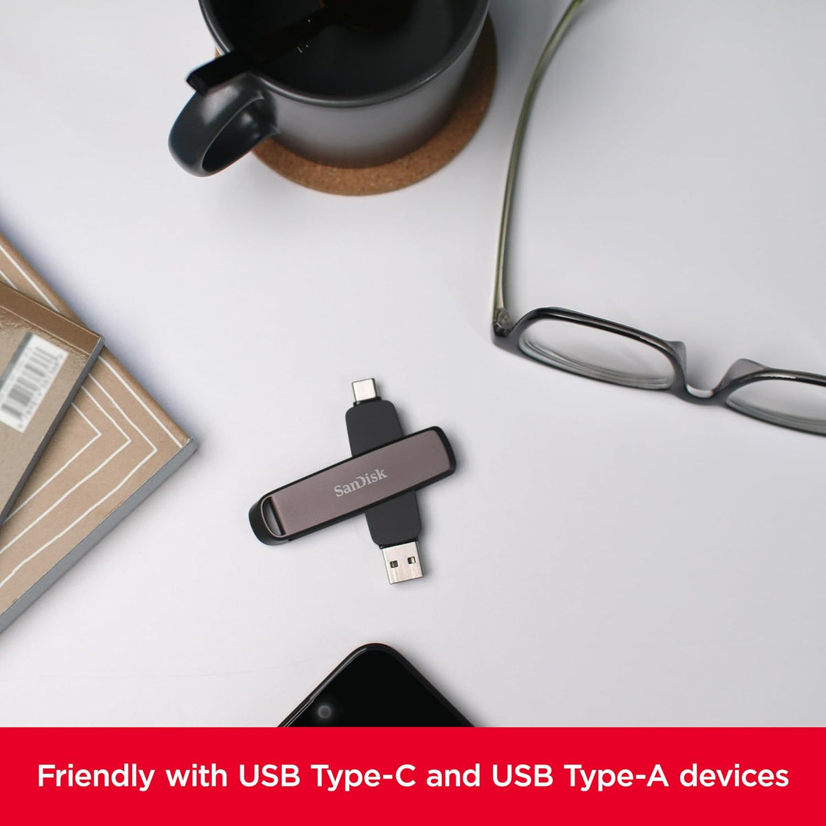 SANDISK 1TB Extreme PRO Dual Drive, USB-C+USB-A, Up to 1000MB/s Read Speeds - Image 7