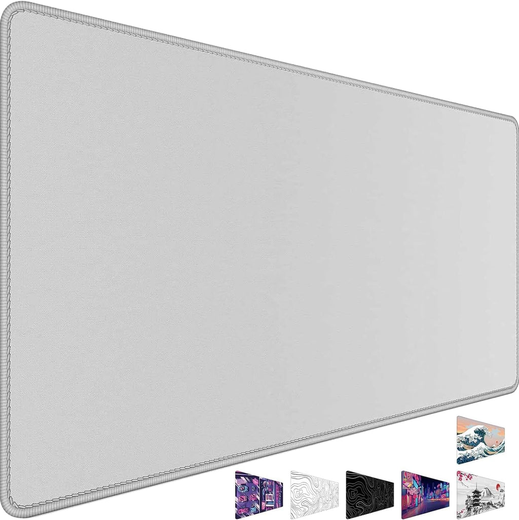 Large Mouse Pad Desk Mat Large Office Desk Pad with Stitched Edges, Gray by Akduss