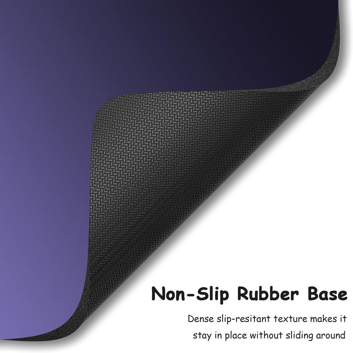 Small Mouse Pad, 5 x 6 Inch Thick Rubber Premium-Textured Non-Slip Portable & Washable Mini Mouse Mat for Women Men Wireless Laptops Keyboard Tray Gaming Work Travel,Gradient Violet - Image 4