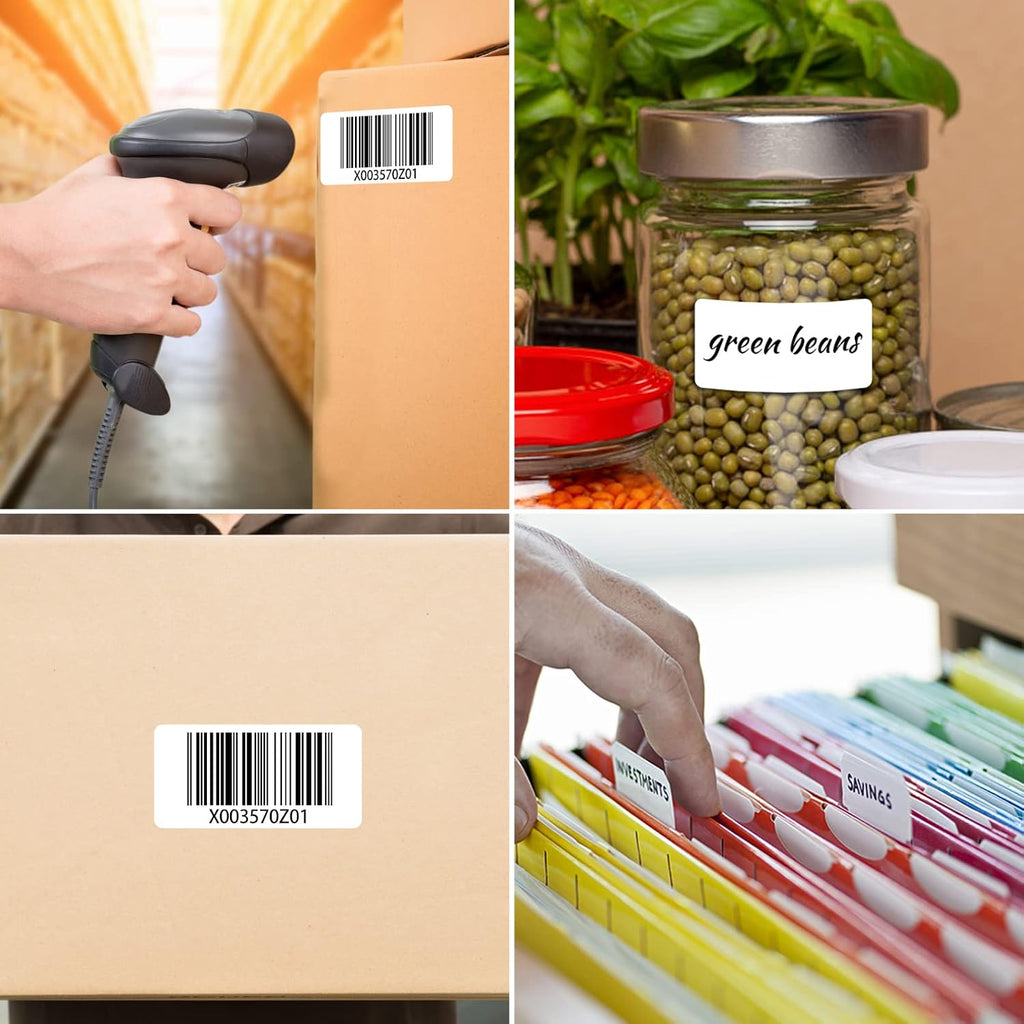 MFLABEL 12 Rolls Thermal Shipping Labels (12,000 Labels) - 2.25 x 1.25 Inch Direct Thermal Perforated Stickers for FBA, Barcode, SKU, Packaging – Compatible with Zebra, Rollo, Munbyn Thermal Printers - Image 6