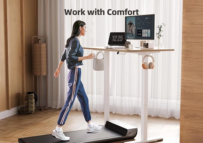YDN 63 x 24 Inch Nature Electric Standing Desk | Adjustable Height, Sit Stand, Cable Management, Ergonomic, Home Office - Image 6