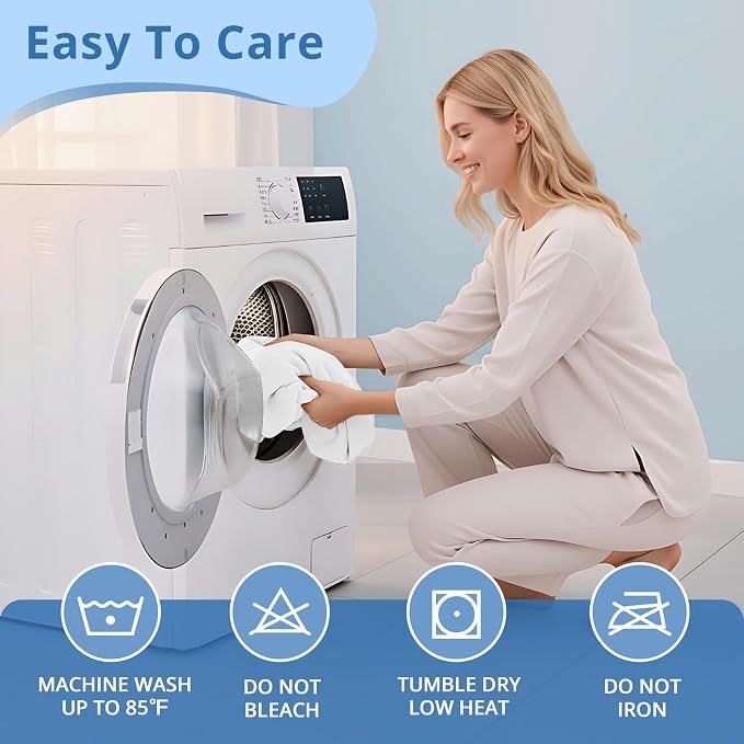 Sasttie Reading Pillow for Bed, Back Pillow for Sitting Up, White | 25" Backrest Support Cushion for Couch, Sofa, and Floor, Dorm Essentials, OEKO-TEX, Adjustable Down Alternative Fill - Image 8
