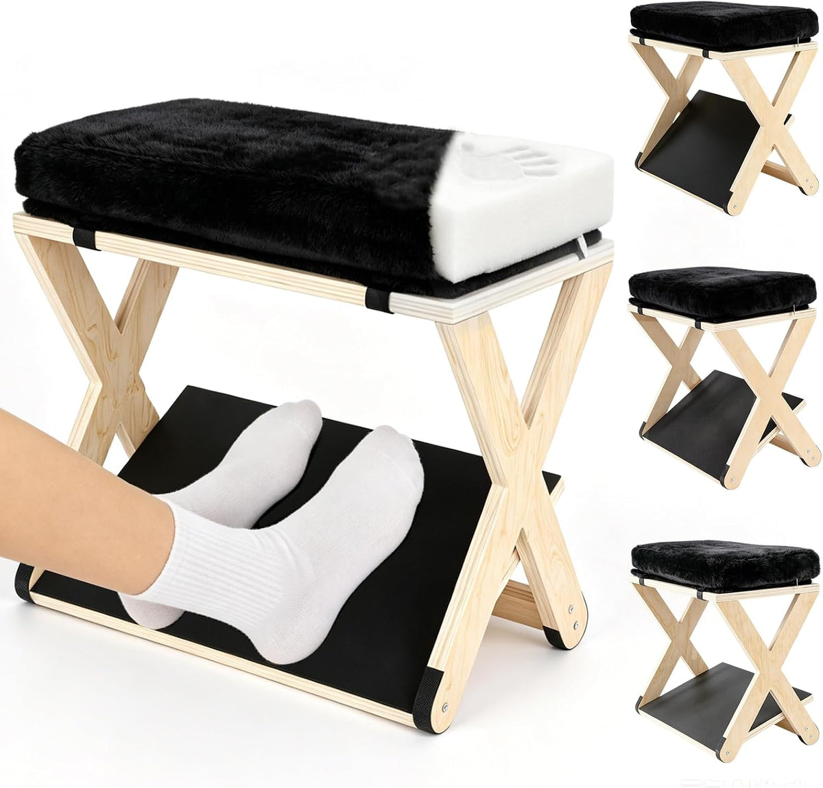 Adjustable Height Foot Rest Under Desk at Work, Foot Stool Under Desk by Himake