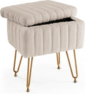 DUMOS Vanity Stool Chair, Ottoman with Storage for Living Room, Bedroom by DUMOS