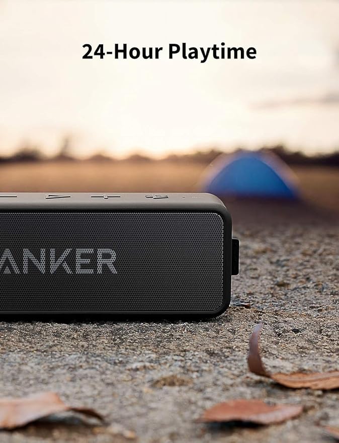 Anker soundcore 2 Portable Bluetooth Speaker, Stereo Sound, IPX7 | BassUp, 24H Playtime, Bluetooth 6, Wireless Speaker for Home, Outdoors, Travel - Image 6