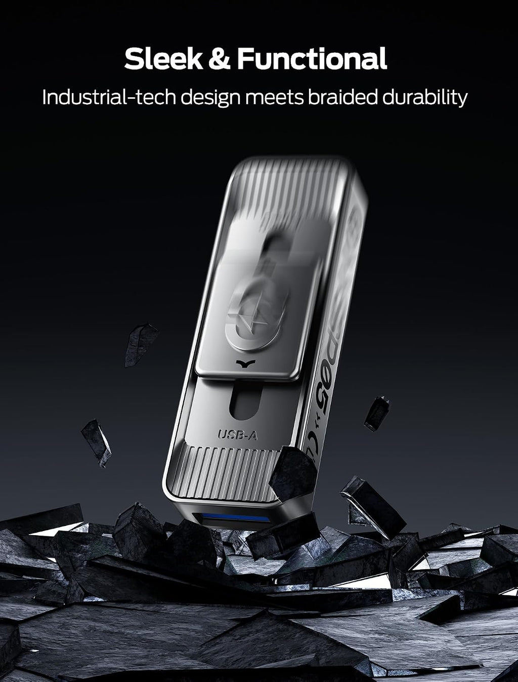 MOVE SPEED 2TB Solid State Drives with Dual Ports & Push-Pull Design 560MB/s Read Speed, Type C + USB 3.2 Drive Portable ssd for iPhone 15/16/Android/Mac - Image 6