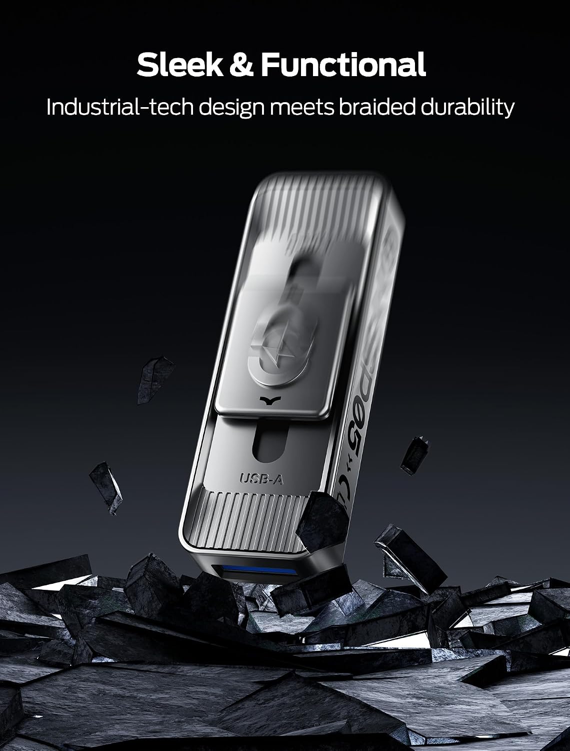 MOVE SPEED 2TB Solid State Drives with Dual Ports & Push-Pull Design 560MB/s Read Speed, Type C + USB 3.2 Drive Portable ssd for iPhone 15/16/Android/Mac - Image 6