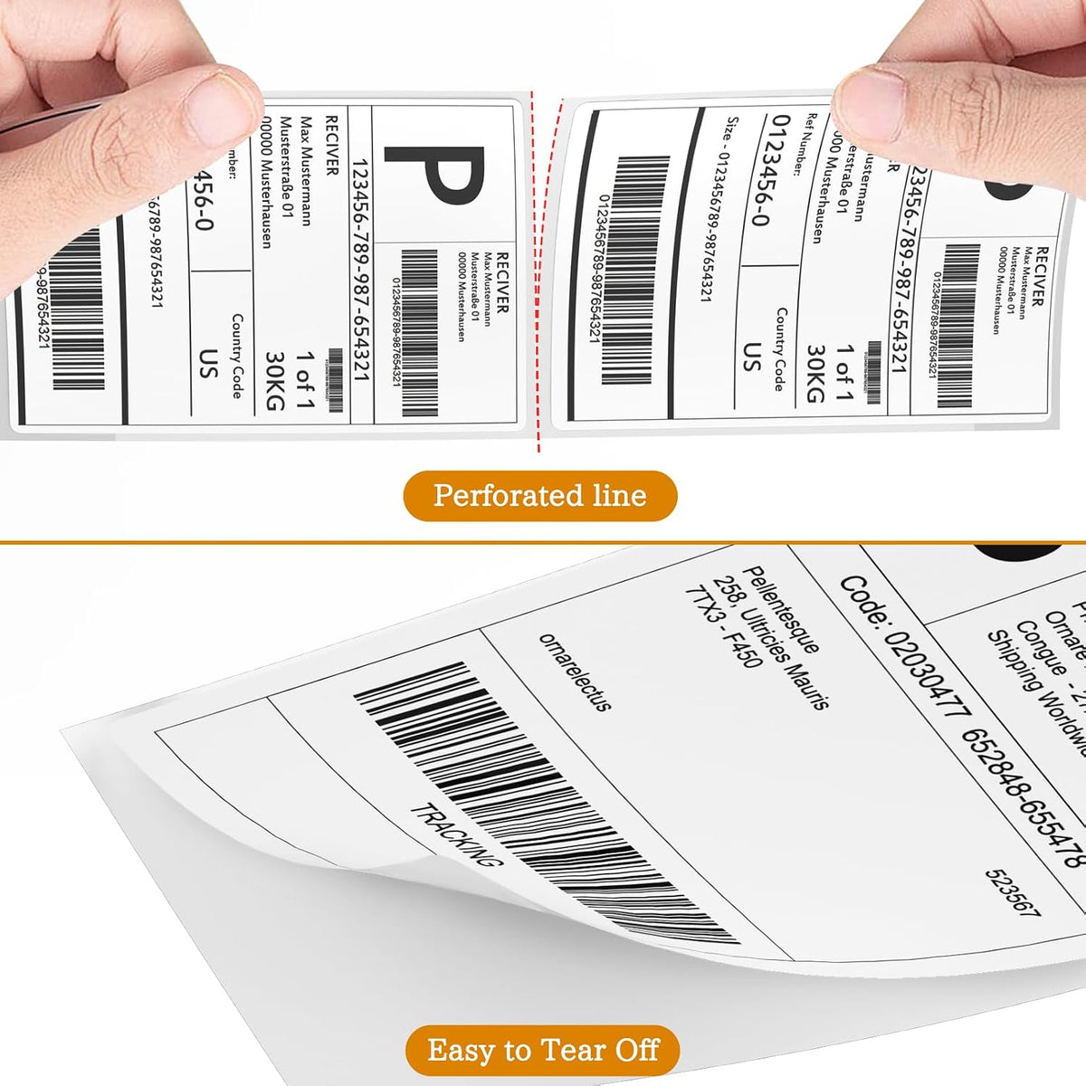 4 x 6 Fanfold Thermal Label,100 Pack Thermal Shipping Labels for FedEx - Image 5