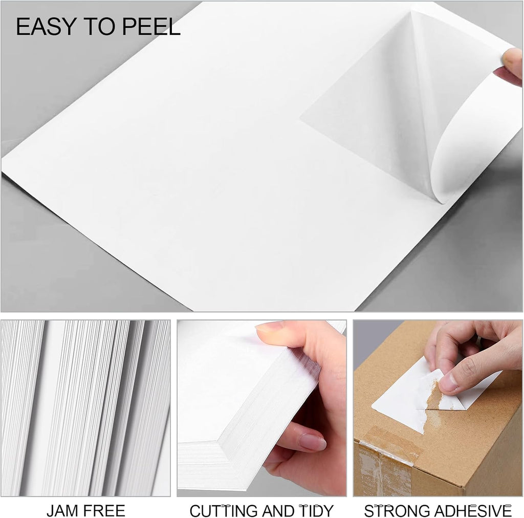 [500 Sheets 2000 Labels] 4-UP 4''x5'' Shipping Labels for Laser & Inkjet Printers, Shipping Mailing Labels, 4 Pcs Per Page Shipping Labels - Image 3
