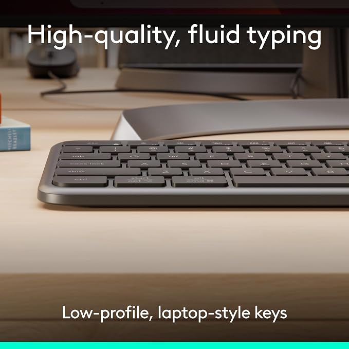 Logitech Signature Slim MK625 for Business Keyboard and Mouse - Graphite | Optical wired mouse, full-size keyboard, plug-and-play, compatible with Windows, Mac, Chrome, PC, laptops, for business - Image 3