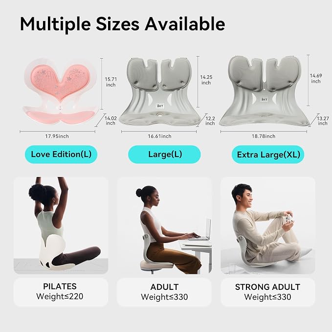 BKT Ergonomic Seat Cushion - Lumbar Support Pillow for Office Chair & Floor | Premium upgraded materials for long sitting. Comfort for students, nursing mothers, office workers and outdoor fishing trips - Image 9