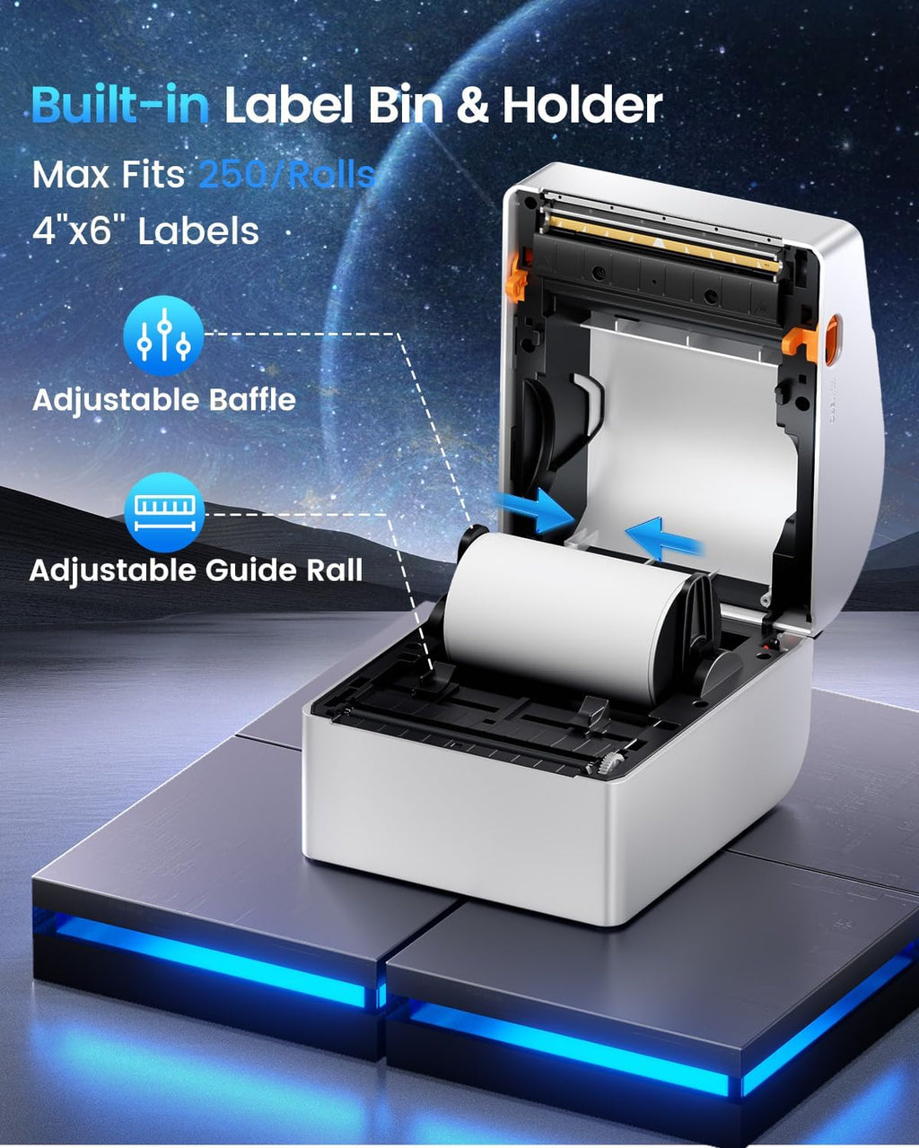 Bluetooth Shipping Label Printer 4x6 - Image 3