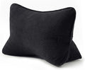 Pat. Pend. Corduroy Lumbar Support Pillow for Sitting, Triangle Cushion for Sofa, Couch or Bed, Reading Pillow for Gaming, Watching TV & Relaxing, Lamp Black by Ailuteie