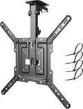 Flip Down TV Mount for Most 23'' to 55'' TVs, Manual Ceiling TV Mount by PUTORSEN