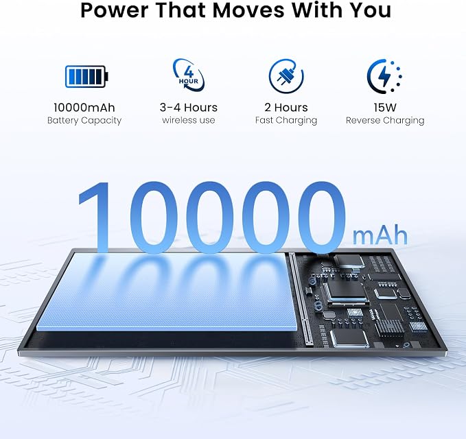 UPERFECT 18.5" 1080P 100Hz Wireless Portable Monitor with Battery 10000mAh | 145% sRGB QLED Gaming Monitor with Stand, Bag & VESA, Large Second Screen for Laptop, Computer, Phone, Game Consoles - Image 4