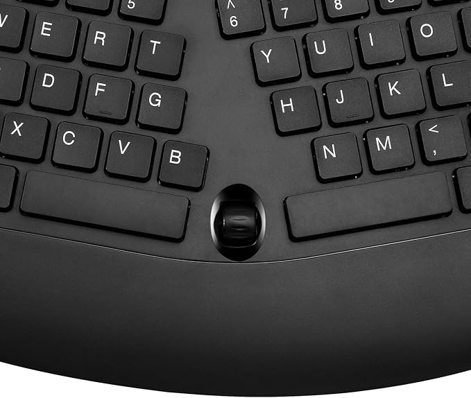 Adesso WKB-1600CB TruForm Wireless Ergonomic Keyboard & Optical Mouse Combo | Media, Split Design, Adjustable DPI, 24 GHz RF Technology, Multimedia Hotkeys - Image 5