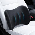 Lumbar Support Pillow for Car-Office Chair, Black 1-Pack | Memory Foam| Ergonomic| Universal Fit by wigoo