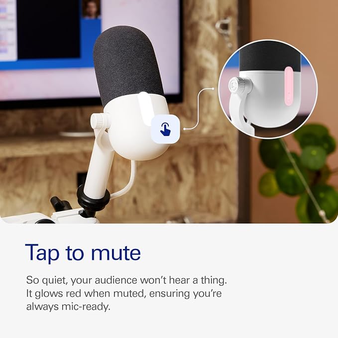 Elgato Wave Neo USB Condenser Microphone, Tap to Mute | High-rise stand design, LED mute indicator, Zero-delay headphone monitoring, Plug and play, Zero-plastic packaging - Image 6