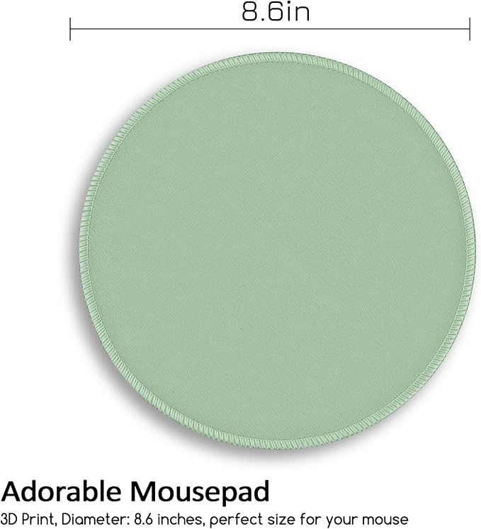 Funny Work Mouse Pad, Small Round Mousepad for Desk, Laptop | Mini Travel Wireless Mice Pad for Computer, Office Accessories, Coworker Gifts, 8.6 x 8.6 inch - Image 4
