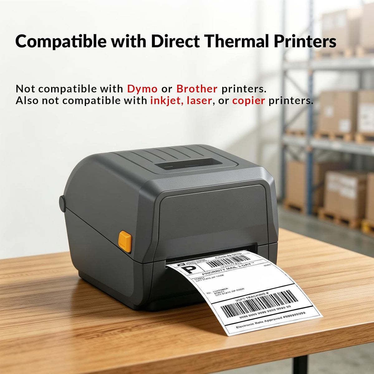 THEBLUETOUCH 4"x6" Direct Thermal Shipping Labels, 500 Sheets/Roll, 1 Roll - Image 4
