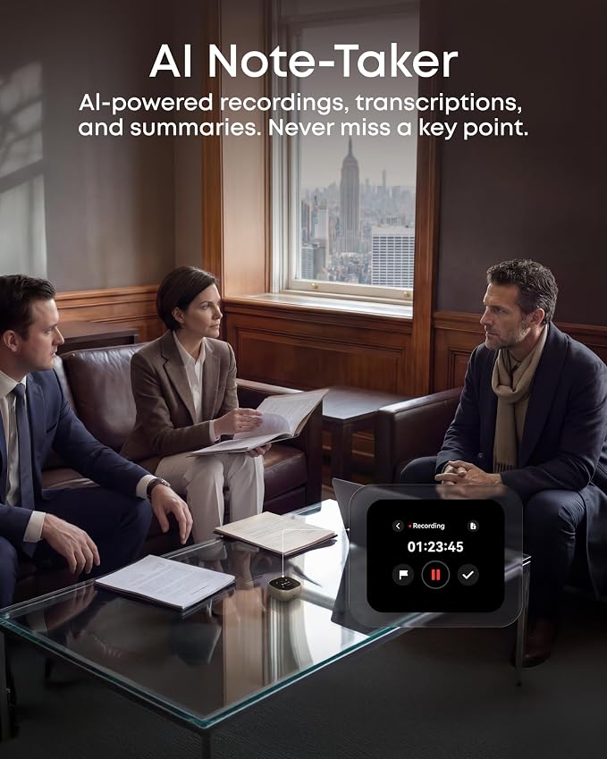 Soundcore Liberty 5 Pro Max by Anker Wireless Earbuds, AI Note-Taker | 120 free mins/mo, membership for more, ANC, Smart Case, 5-min charge for 4 hrs playtime, whisper-clear calls for meetings - Image 4