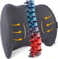 Lumbar Support Pillow Memory Foam Back Cushion for Sciatica & Lower Back Pain Relief Orthopedic Posture Corrector for Office Chair Gaming Chair Car Seat Breathable Washable Dark Gray by Unknown