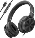 Cowyawn USB C Headphones Wired, Over Ear USB C Wired Headphones with Microphone, Volume Control, HD Stereo Sound, Foldable USB Type C Headphone for Adult/Teens/Laptop/Computer/iPhone 15/16/17, Black by CowyawnHeadphones