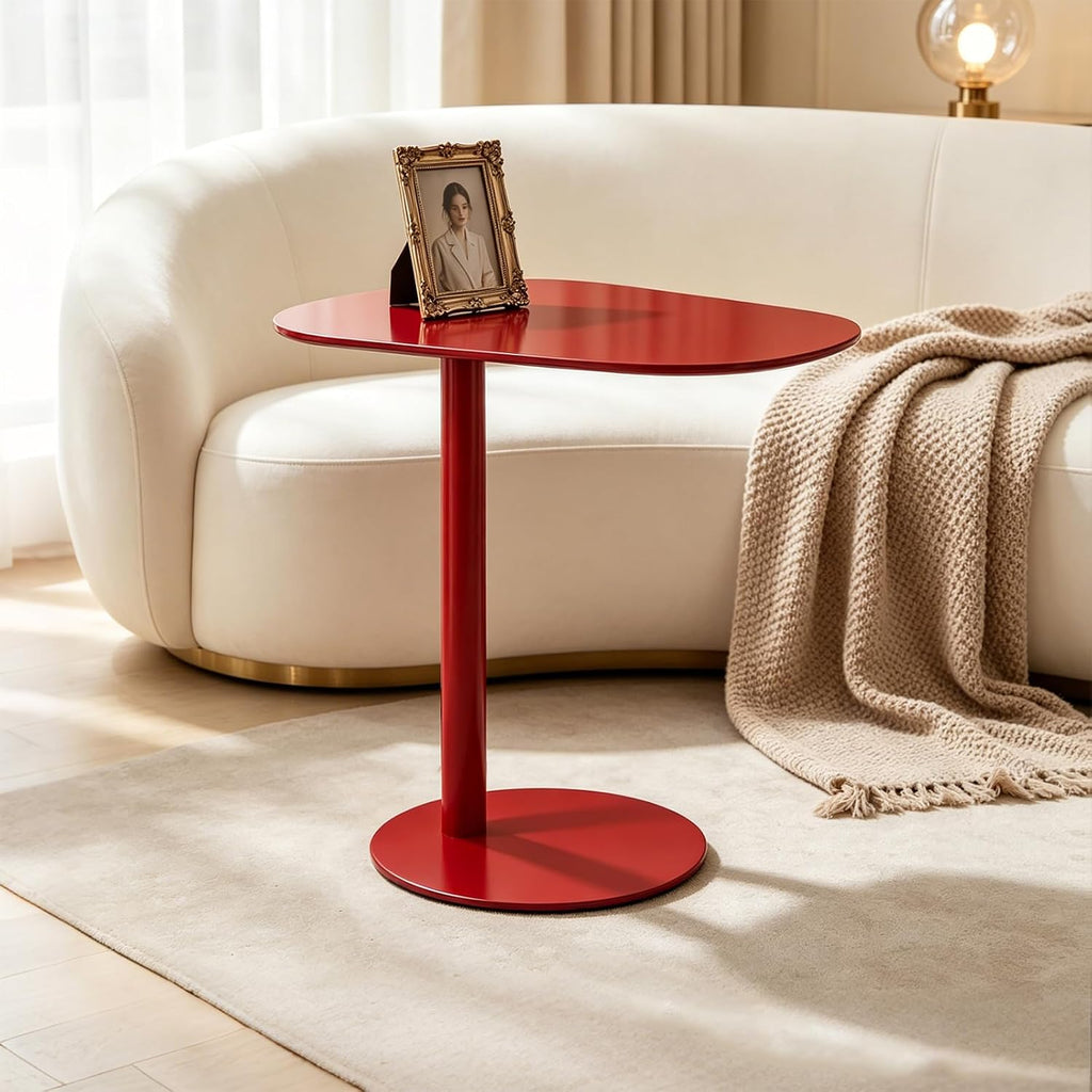 C Shaped End Table Small Side Table Living Room, Metal C Table for Sofa - Image 6