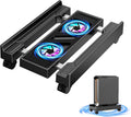 Computer Tower Stand with Cooling Fan, Adjustable Mobile CPU Holder by CABTE