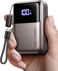 INIU Laptop Power Bank, Smallest 20000mAh 65W Fast Charging Battery Pack | USB C Cable, Flight-Safe, Travel Essentials, Portable Charger for MacBook Pro, Steam Deck, iPhone, iPad etc, Metallic Coffee by INIU