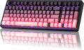 ZORNHER ZH980 Mechanical Keyboard Wireless,95% Pink Creamy Keyboard with Number Pad,Gaming Keyboard with Number Pad,Lighted Up PBT Keycaps,Creamy Sounding Linear Switches,Full Size by Zornher