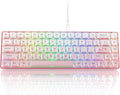 Womier 60% Keyboard Gaming Pink - Wired Pink Creamy Mechanical Keyboard | Hot-Swappable RGB Custom Mini Key board with Arrow Keys/Software Supported, Prelubrication Linear Switch (WK68-Pink) by Womier