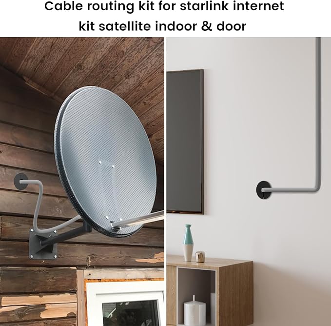 Starlink Cable Routing kit for 3/4inch Wall Hole,4PCS starlink Wall Grommets Accessories for Cables Pass Through mounting kit Including 3/4” Spade Drill bit,Wall Wires cilps and Cable Routing Tool - Image 6